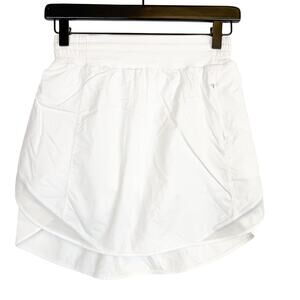 Lululemon Hotty Hot High Rise Skirt Skort *Long White W8AECT - 4